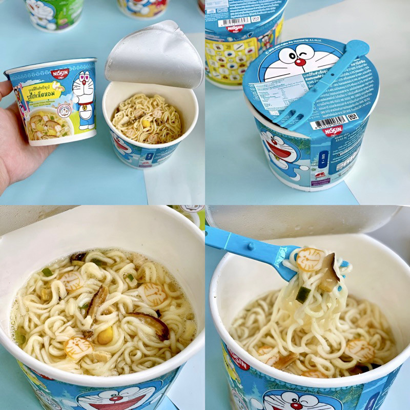 Lốc 6 Ly Mì Tôm Trẻ Em Doraemon Thái Lan Nội Địa Hàng Mới