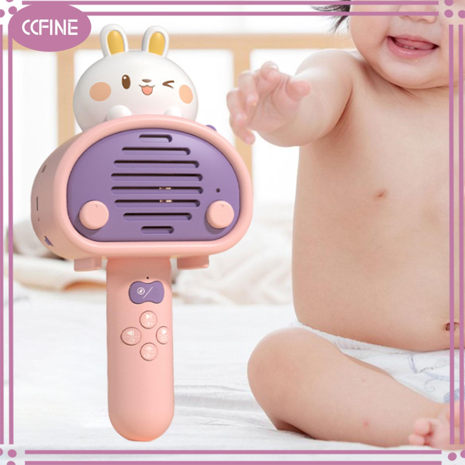 CCfine Trẻ Em Cầm Tay Phát Triển Đồ Chơi Bằng Giọng Nói Thay Đổi Hiệu ứng Loa dễ thương Mic Cho Trẻ Em Hát Bài Hát Đồ Chơi
