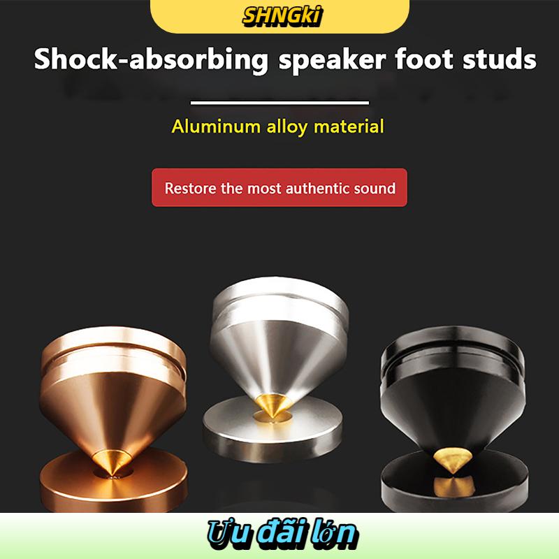 SHNGki 1 bộ loa Loa gai đứng Chân loa âm thanh bộ phận Sửa Chữa Bàn xoay đứng giảm xóc Pin móng tay và miếng đệm