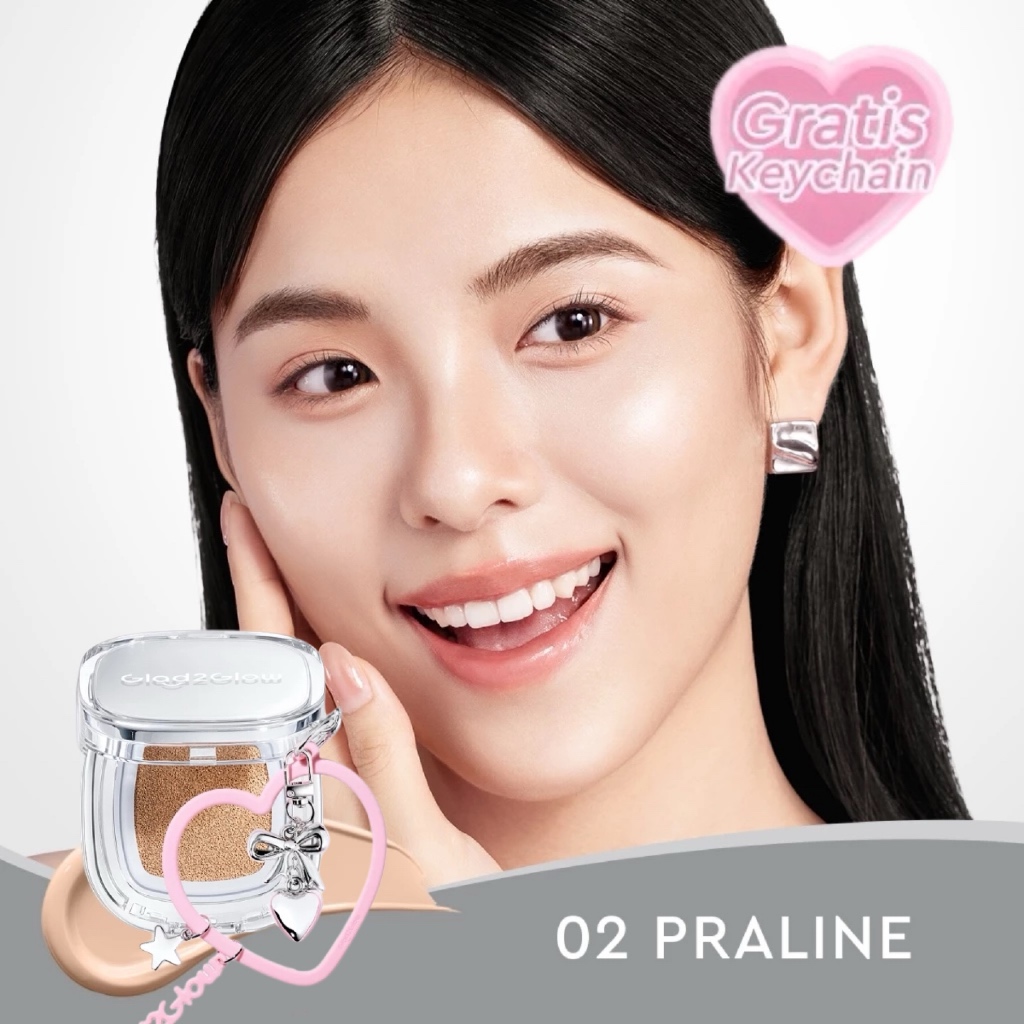 [New! Limited Edition] Glad2Glow Perfect Cover Glow Cushion Charm - Foundation High Coverage Taha...