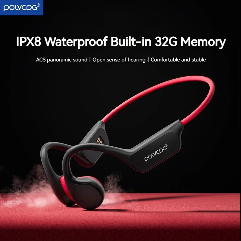 Xiaomi POLVCDG Bone Conduction Headset X7 IPX8 32GB Bluetooth 5.3 Wireless Headset with microphone Waterproof Swimming ราคา 1,279 บาท*ส่งฟรี