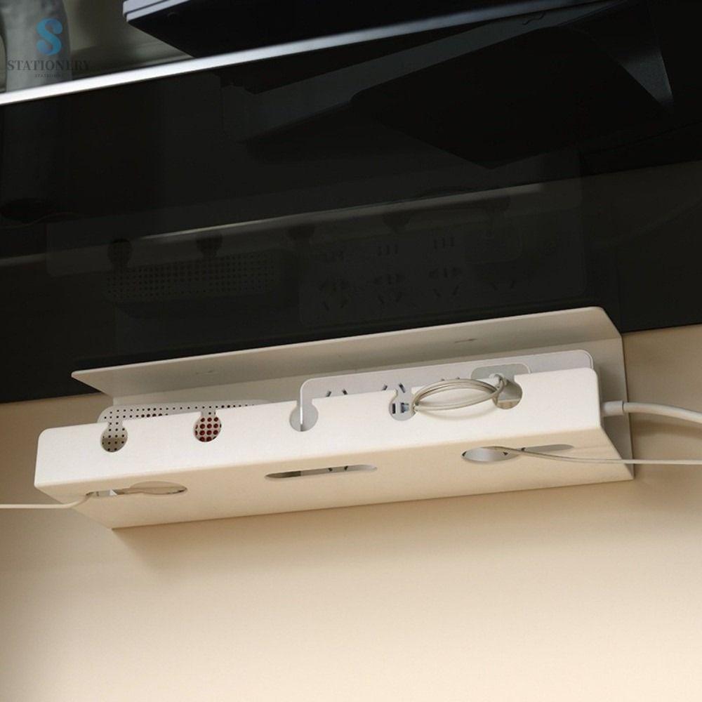 STATIONERY Đa năng Giá đỡ quản lý cáp dưới bàn Mạnh mẽ Không cần khoan Giá đỡ dây ổ cắm Tiện lợi Thực tế Giá đỡ tổ chức cáp Ký túc xá sinh viên