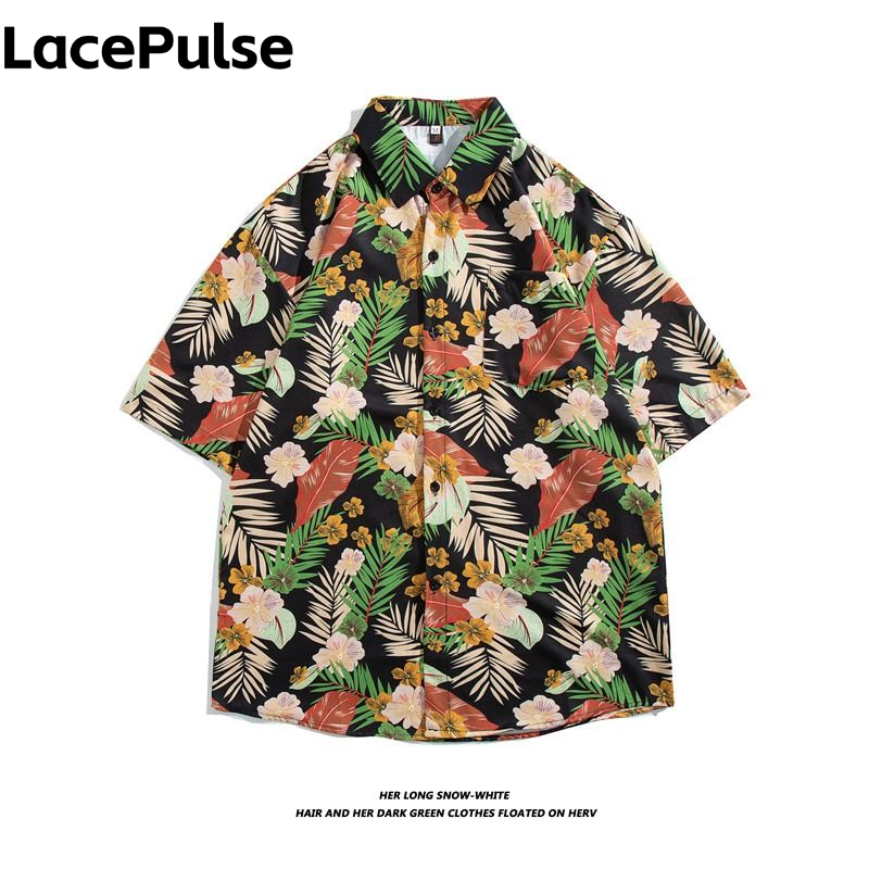 LacePulse เสื้อเชิ้ตลายใหม่ล่าสุด เสื้อสงกรานต์ เสื้อลายดอก เสื้อฮาวาย ราคา  92 บาท*ส่งฟรี