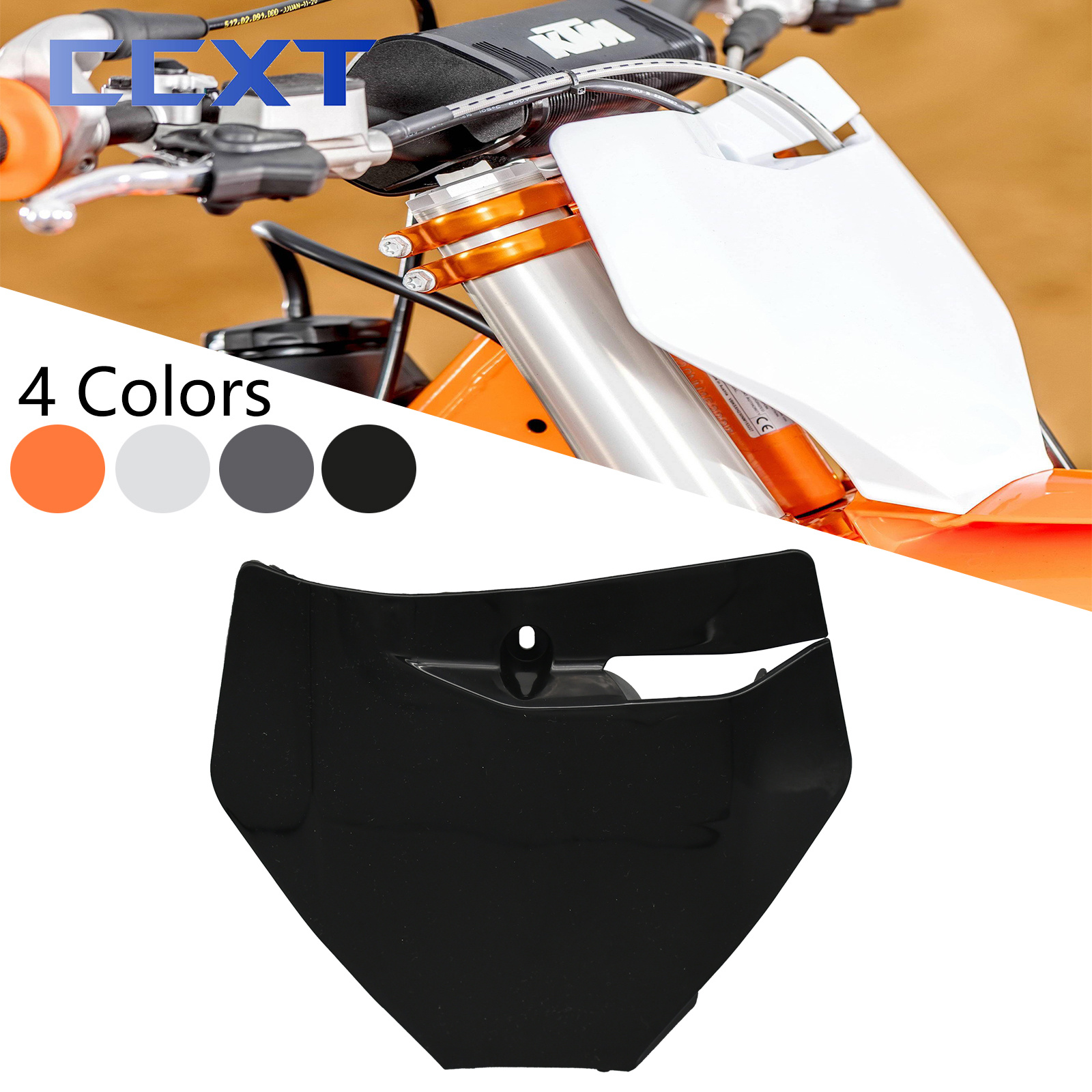 【In-Demand Item】 Motorcycle Front Number Plate Plastic Cover For KTM XC XCF XCW XCFW SX SXF EXC EXCF 125cc-500cc 2016-2022 Motocross Accessories