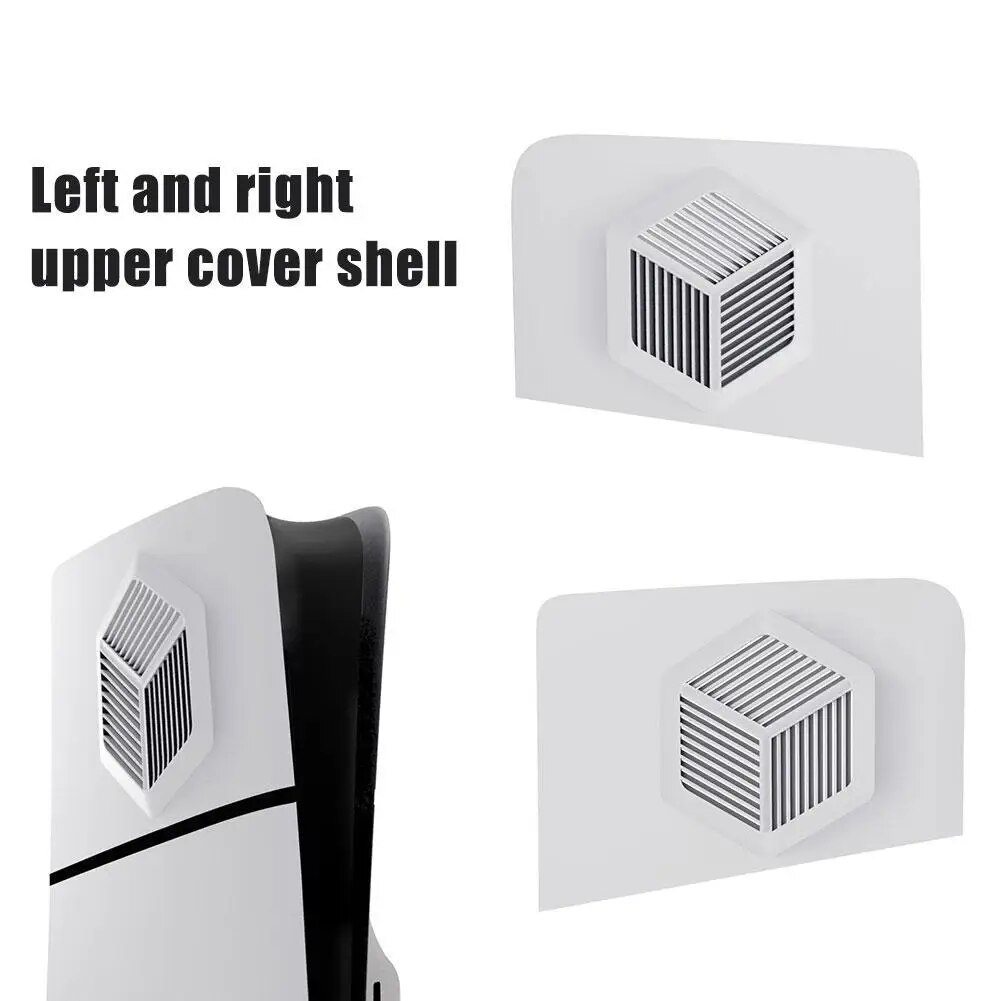 【Prime deal】 Face Plates For Ps5 Disc Edition Console Accessories Cover Faceplate Cooling Vents Custom Side Panel Skin Replacement