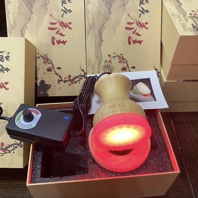 Cốc Nhiệt Hồng Quang, Cốc Hồng Quang Thần Cứu Trị Liệu Có Đèn Massage Đả Thông Kinh Lạc
