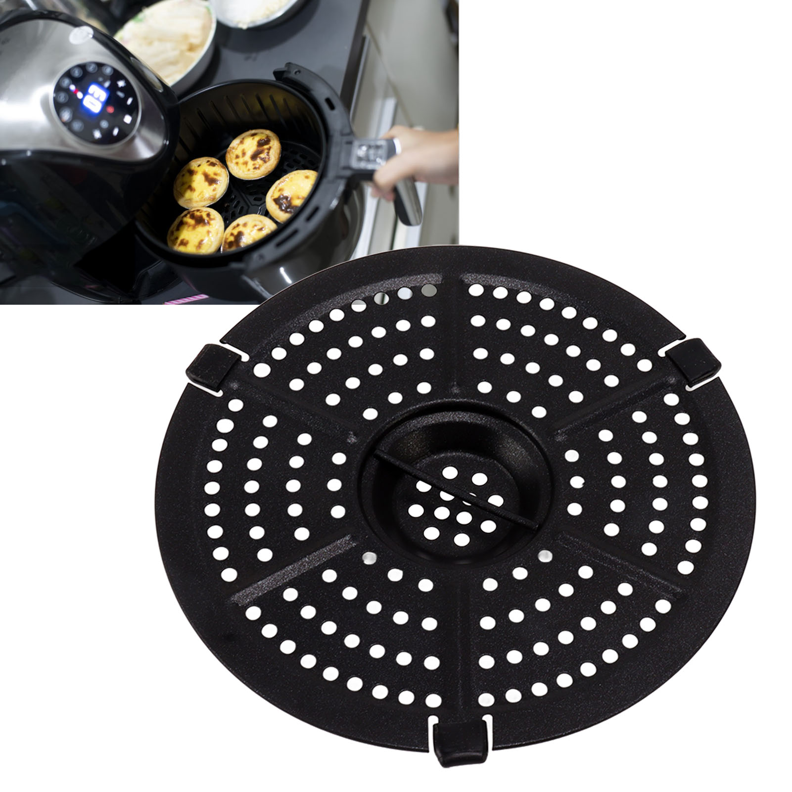 Chảo nướng không dính Fryer thay thế cho Crisper tấm ngon phụ kiện nấu ăn 6.1 inch