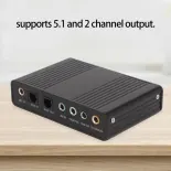 5.1 card âm thanh 48khz Card âm thanh USB tỷ lệ lấy mẫu cho máy tính xách tay