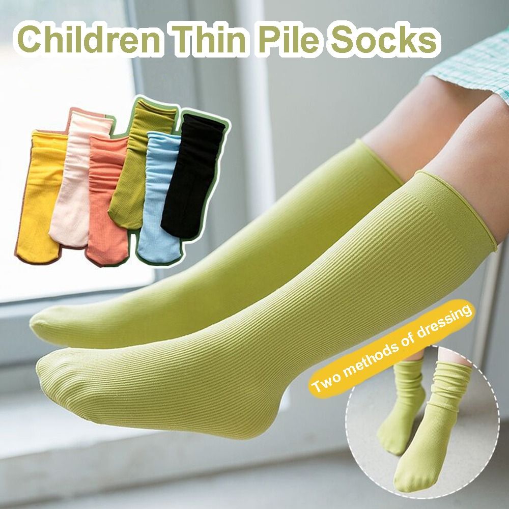 YOYO Comfortable Soft Velvet Socks Solid Color Preppy Style Breathable