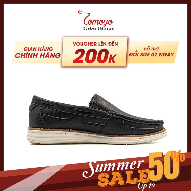 Giày sneaker nam da bò siêu nhẹ tomoyo 01-t