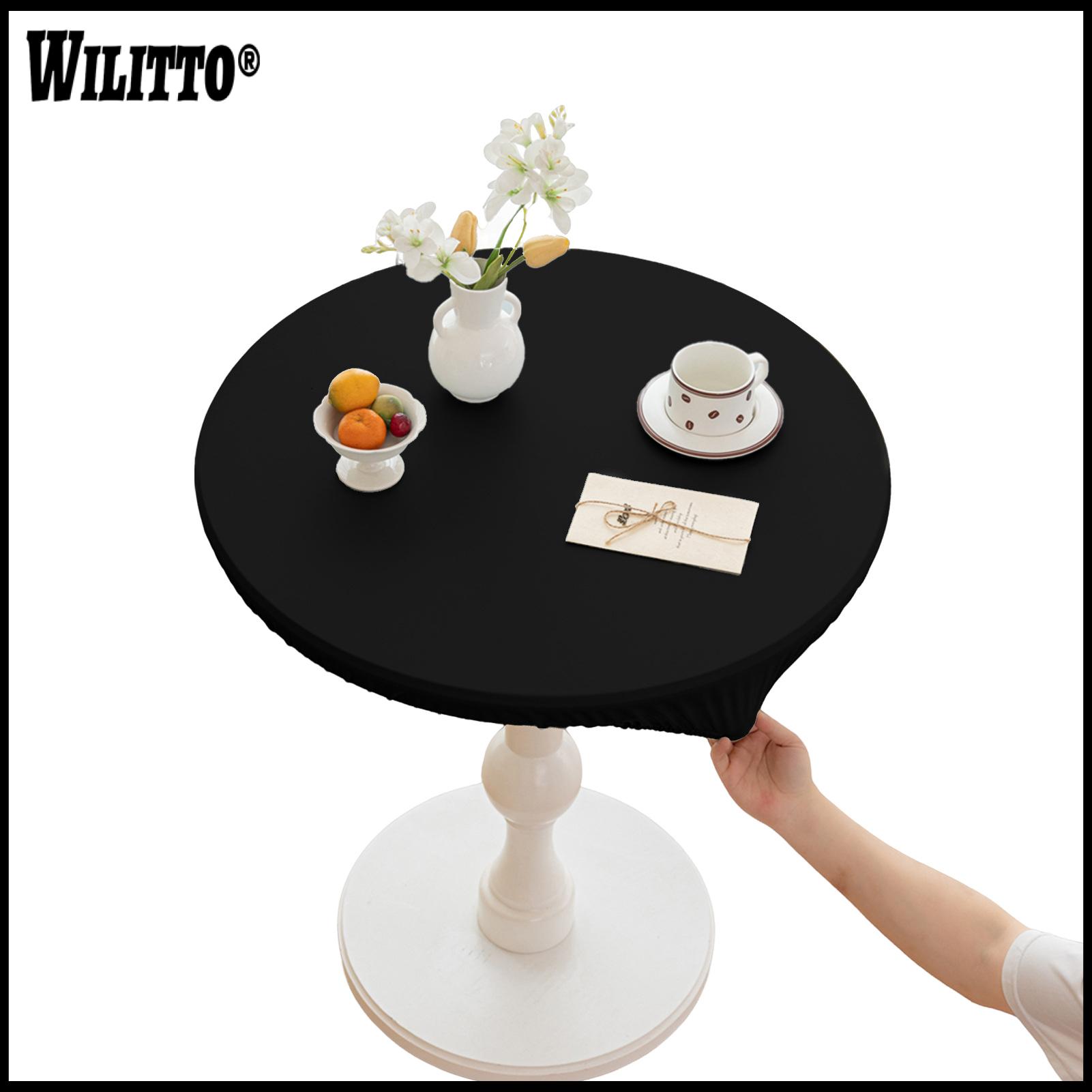 Eco-friendly Tablecloth Versatile Tablecloth Waterproof Elastic Round Tablecloth 24-47 – Wipeable Fitted Cover for Indoor Outdoor Dining Picnic Kitchen – Durable Easy-clean Table Cover for Home ราคา 253 บาท*ส่งฟรี