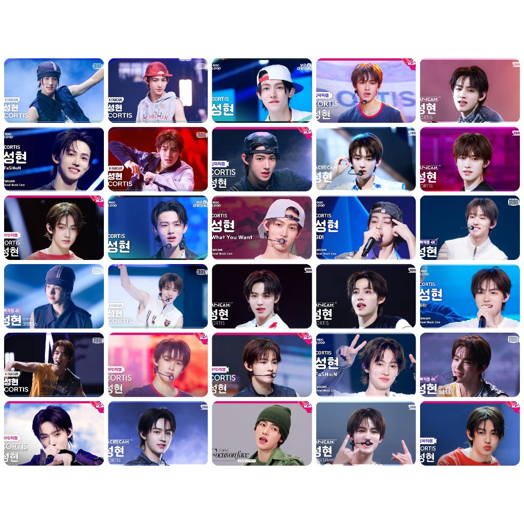 Lomo card 1 mặt SH30 ảnh bo góc SEONGHYEON CORTIS Thumbnail