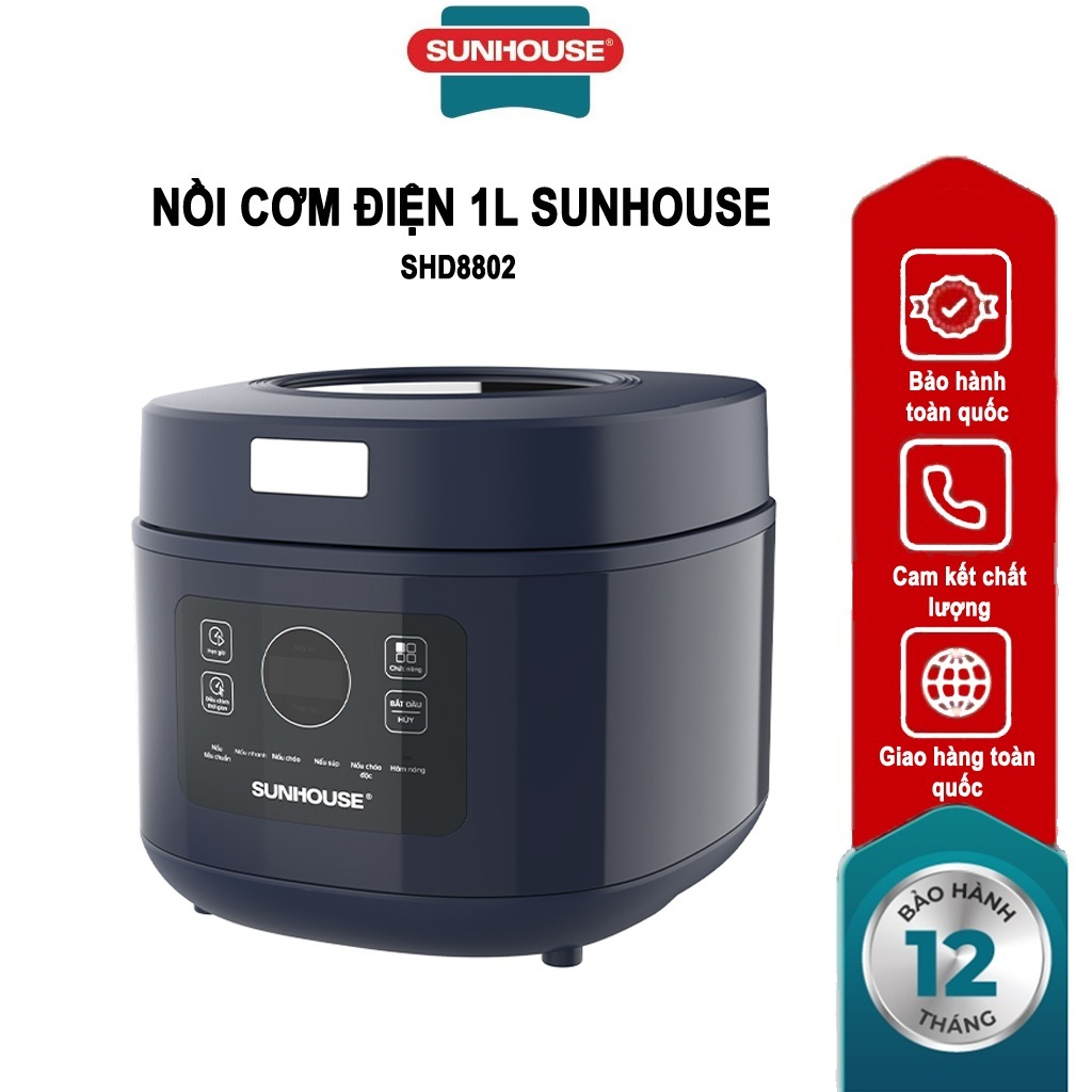 Nồi cơm điện 1 lit sunhouse shd8802