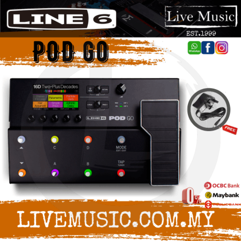 Line 6 POD Go Guitar Multi-effects Floor Processor (LINE6) Malaysia