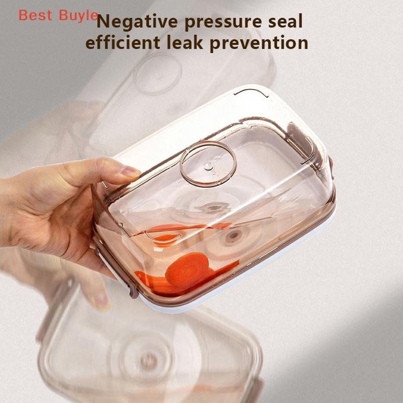 💖Best Buyle Hộp lưu trữ chân không nhà bếp công suất lớn niêm phong Hộp giữ tươi trong suốt container lưu trữ bơm chân không lưu trữ nhà bếp