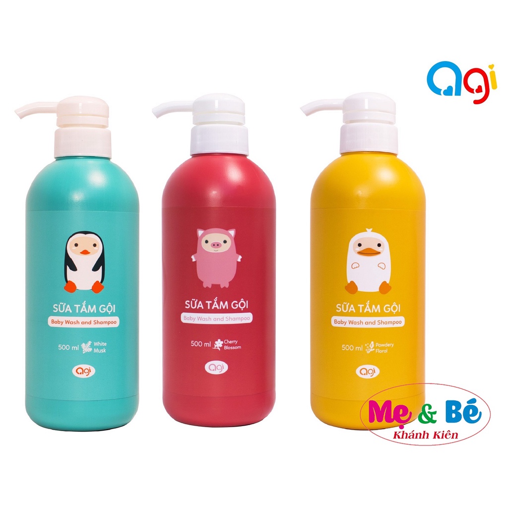 Sữa tắm gội cho bé agi 500ml