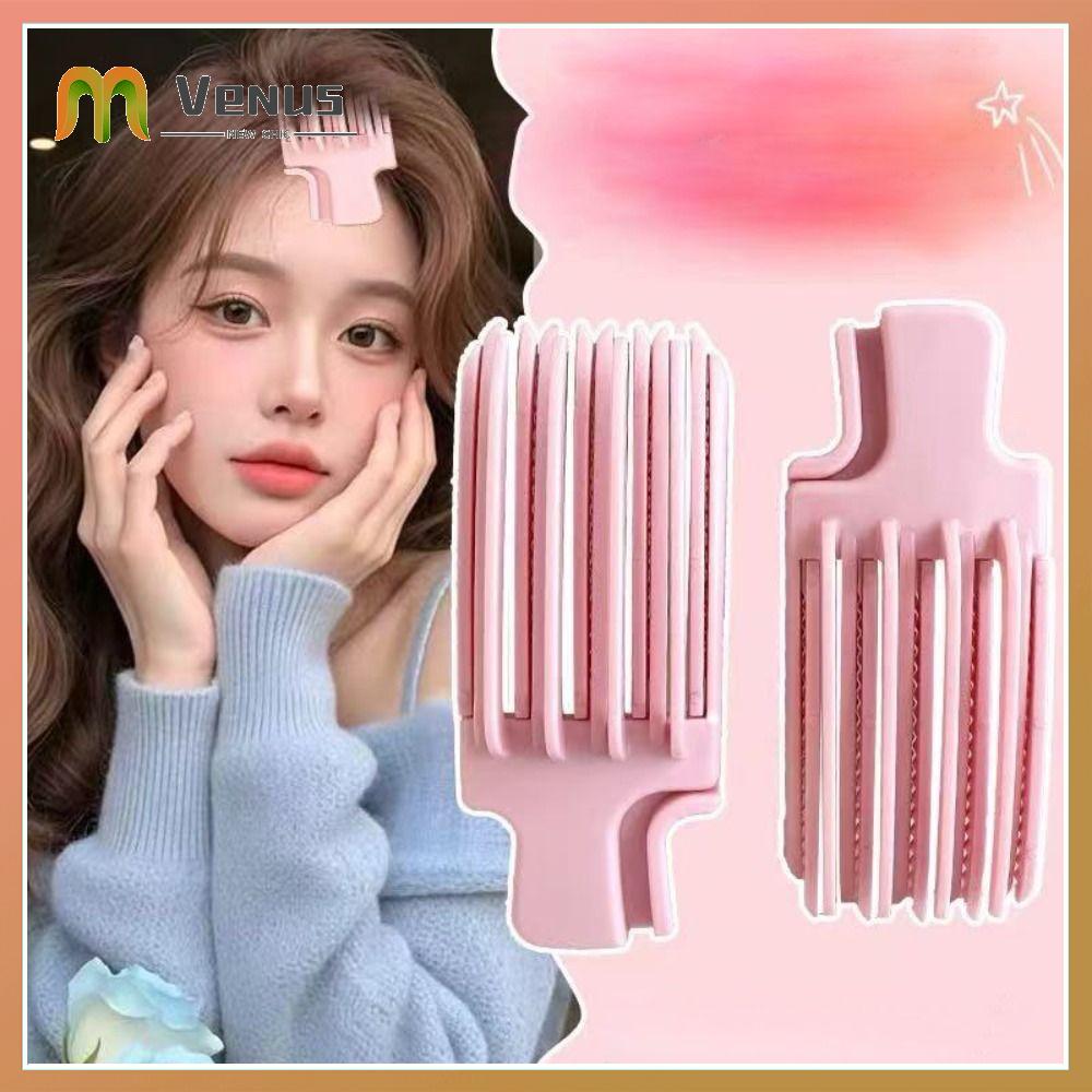 PZJBDI SHOP Màu tím Kẹp tóc bồng bềnh uốn cong cho mái tóc Di động Màu hồng Kẹp tóc cao đầu mềm mại Quà tặng sáng tạo Nhựa Lược tạo kiểu tóc xoăn cho tóc tự nhiên tạo độ phồng và tạo kiểu chân tóc