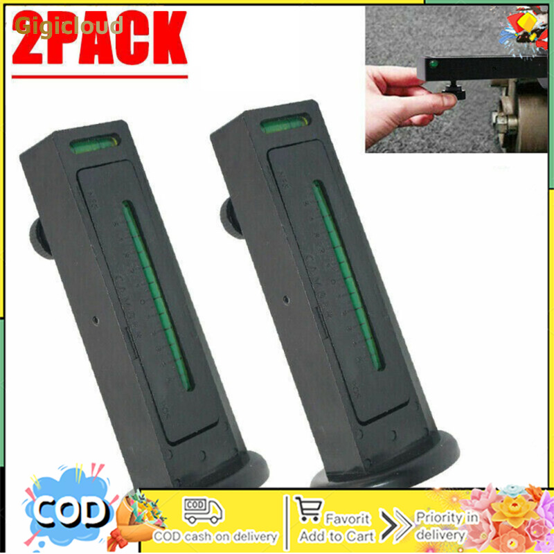 2pcs Adjustable 4-wheel Alignment Magnetic Level Spirit Level Camber-Angle Gauge Auxiliary Tool For Truck Car