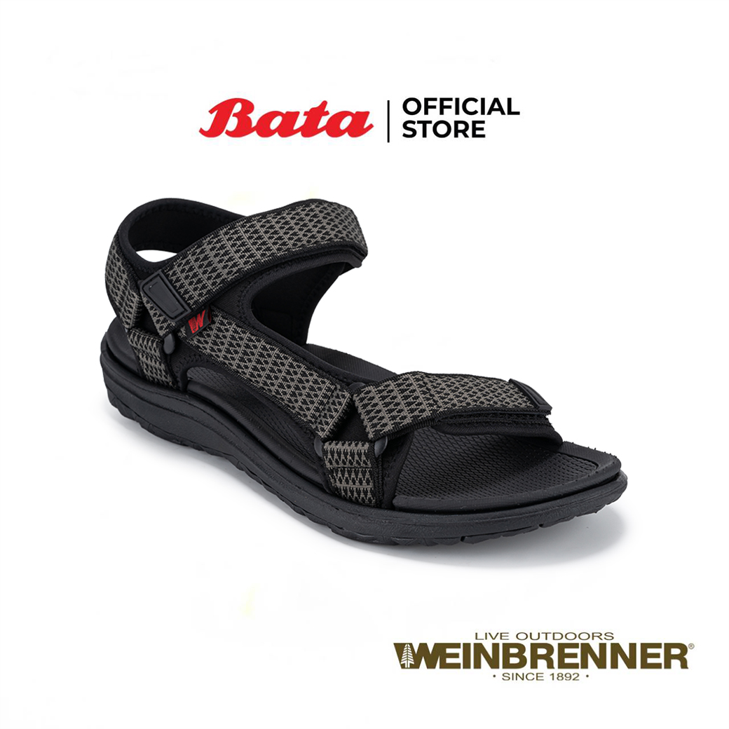 Bata บาจา Weinbrenner รองเท้ารัดส้นลำลอง ลุยน้ำเดินป่า สำหรับผู้ชาย สีดำ รหัส 8406058 ราคา 499 บาท*ส่งฟรี