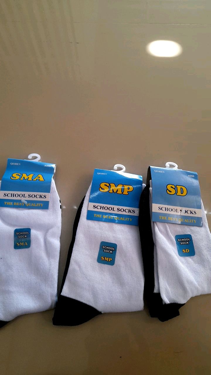 Kaos Kaki Sekolah Hitam Putih Hitam polos Anak SD/SMP/SMA PE COMPUTER LEBIH TEBAL