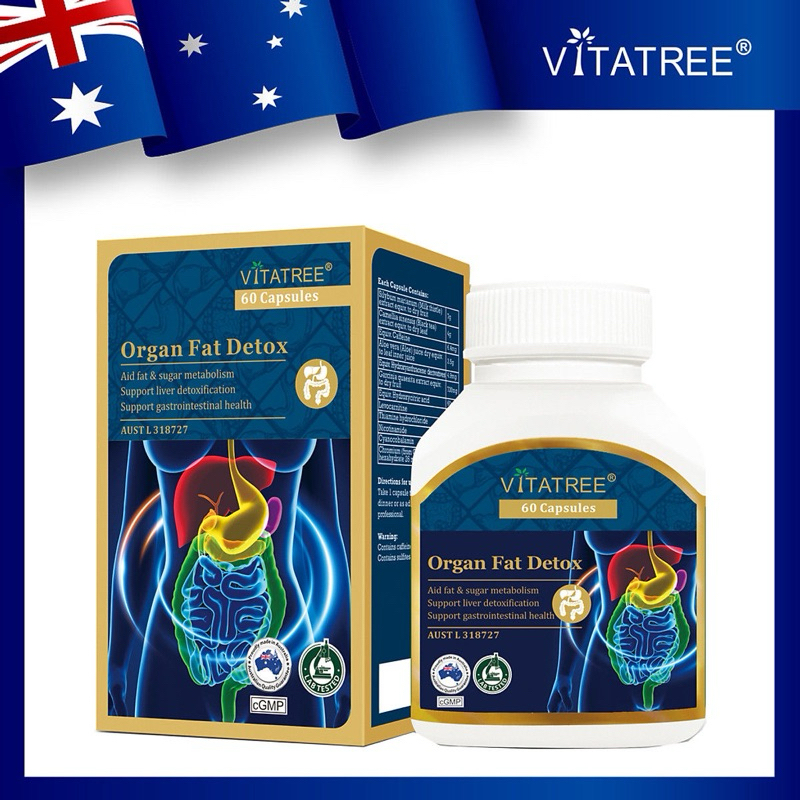 Viên uống Vitatree Organ Fat Detox - Hỗ trợ thải độc gan