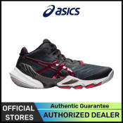 ASICS METARISE Volleyball Shoes - Lightweight, Breathable, Black/Red