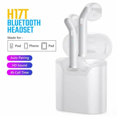 [SG Local Seller]H17T Earphone Earbuds TWS Bluetooth 5.0 Wireless Earphones with Charging Touch Control Sweetproof Noise Cancellation