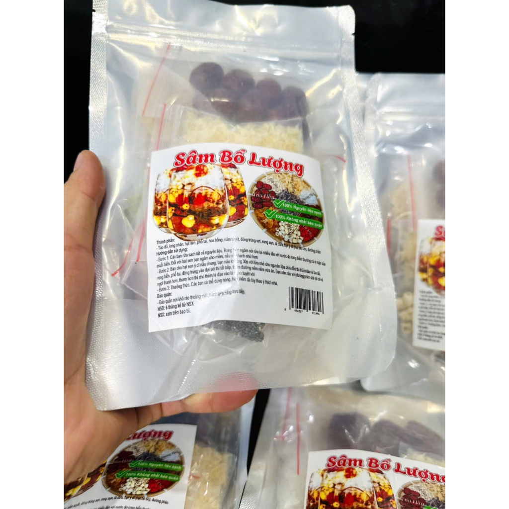 (Ngon Bổ)Set nguyên liệu nấu sâm bổ lượng thơm ngon bổ dưỡng tốt cho sức khoẻ