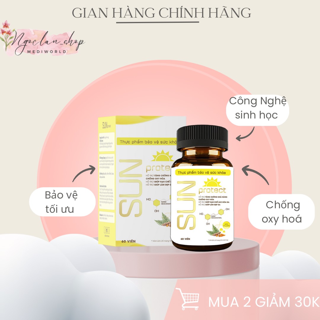 (Sỉ Spa) Viên uống chống nắng Sun Protect 60v / - Mediworld.store