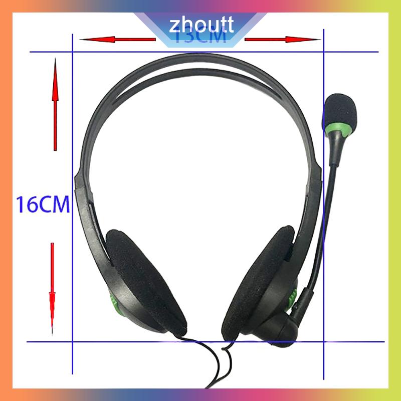 zhoutt 3.5mm Wired Headphones Universal Headset With Microphone Noise Cancelling Earphone For Laptop
