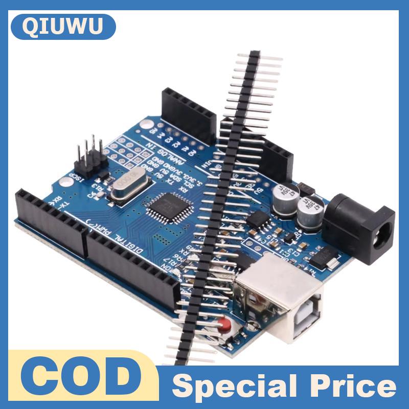QIUWU แผง CH340G ATMEGA328PB MEGA328P แบบ USB Type C โมดูลต่อขยายสำหรับชุดฝึกหัดใช้งานแบบไร้บัดกรี ราคา 102 บาท*ส่งฟรี