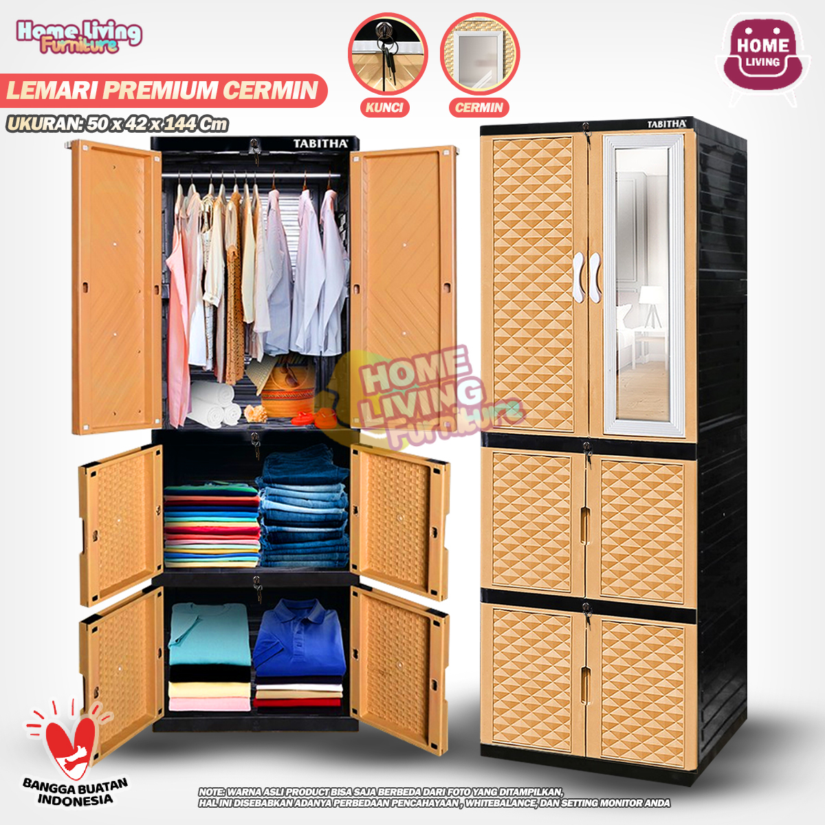 LEMARI PINTU RAK SERBAGUNA LS2PS TABITHA LEMARI PAKAIAN PLASTIK WADROBE Harga 238,000 rupiah*Gratis Ongkir