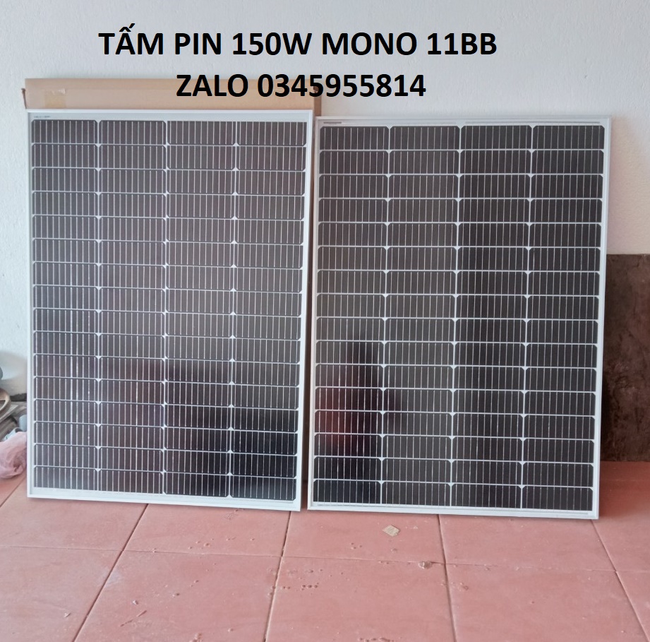 Tấm pin năng lượng mặt trời công suất 150W 10BB-11BB Mono Soyer Solar - Tặng kèm MC4 nối dây