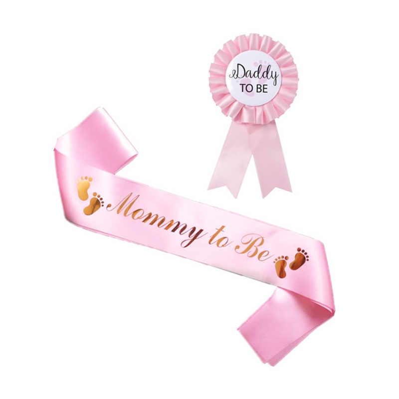 Owenk Marcusn Baby Shower Maternity Sash Belly Belt Mommy to Be Sash Daddy