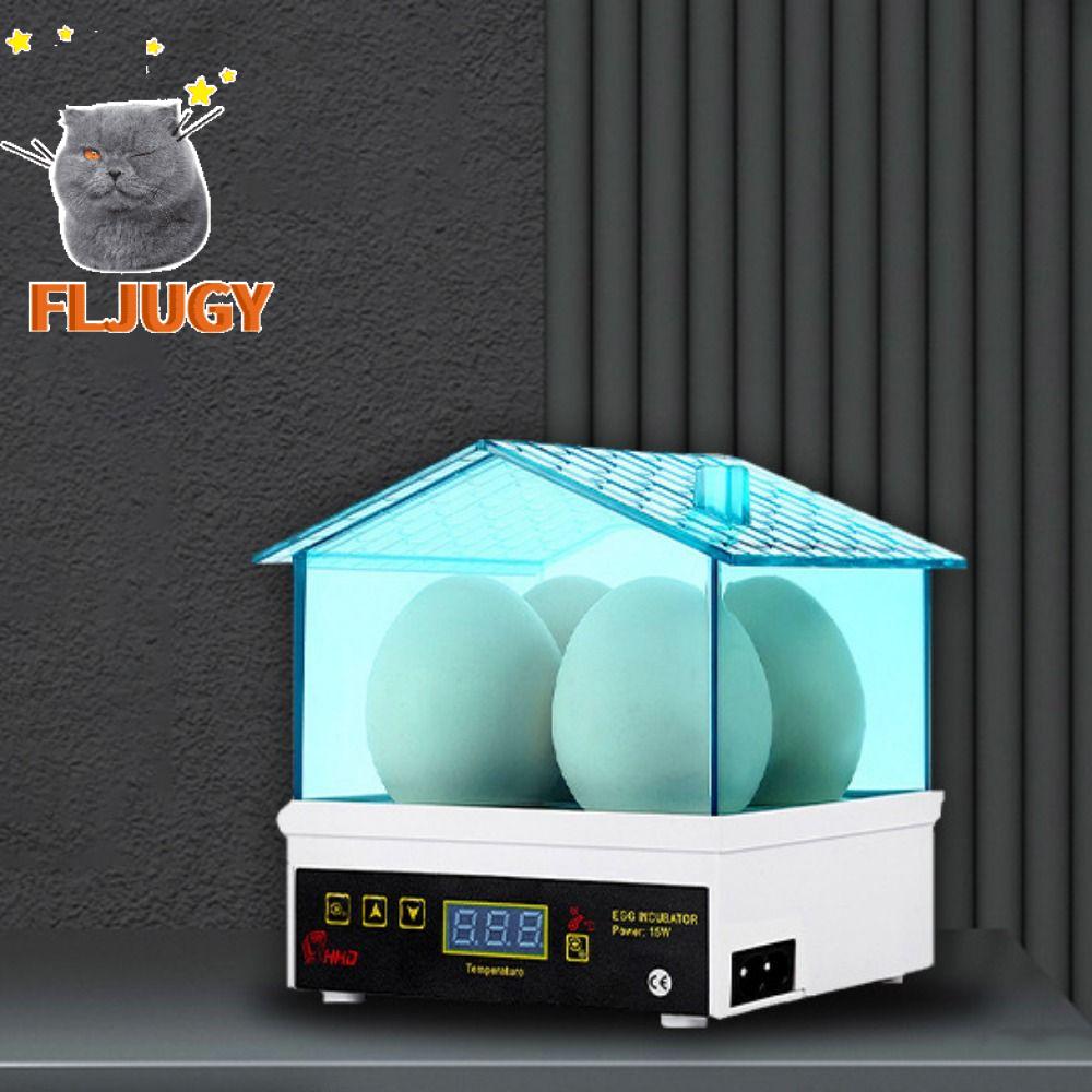 FLJUGY Tiết kiệm điện Lồng ấp Mini 4 trứng Điện Thông minh Lồng ấp gia cầm Dụng cụ gia cầm tại nhà Nhựa Máy ấp trứng tự động Cho gà vịt Trứng chim
