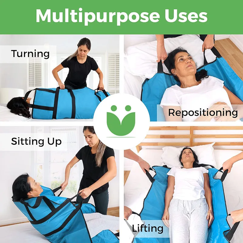 {fthyj} Waterproof Transfer Sheet for Elderly, Disabled Care Sheet, Bed Positioning Pad for Easy Turning Lifting and Sliding Many Uses