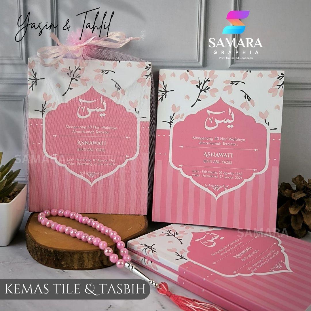 Package of 10 Pcs Yasin and Tahlil Books Custom Photo of the Late Softcover Complete Krisan 3