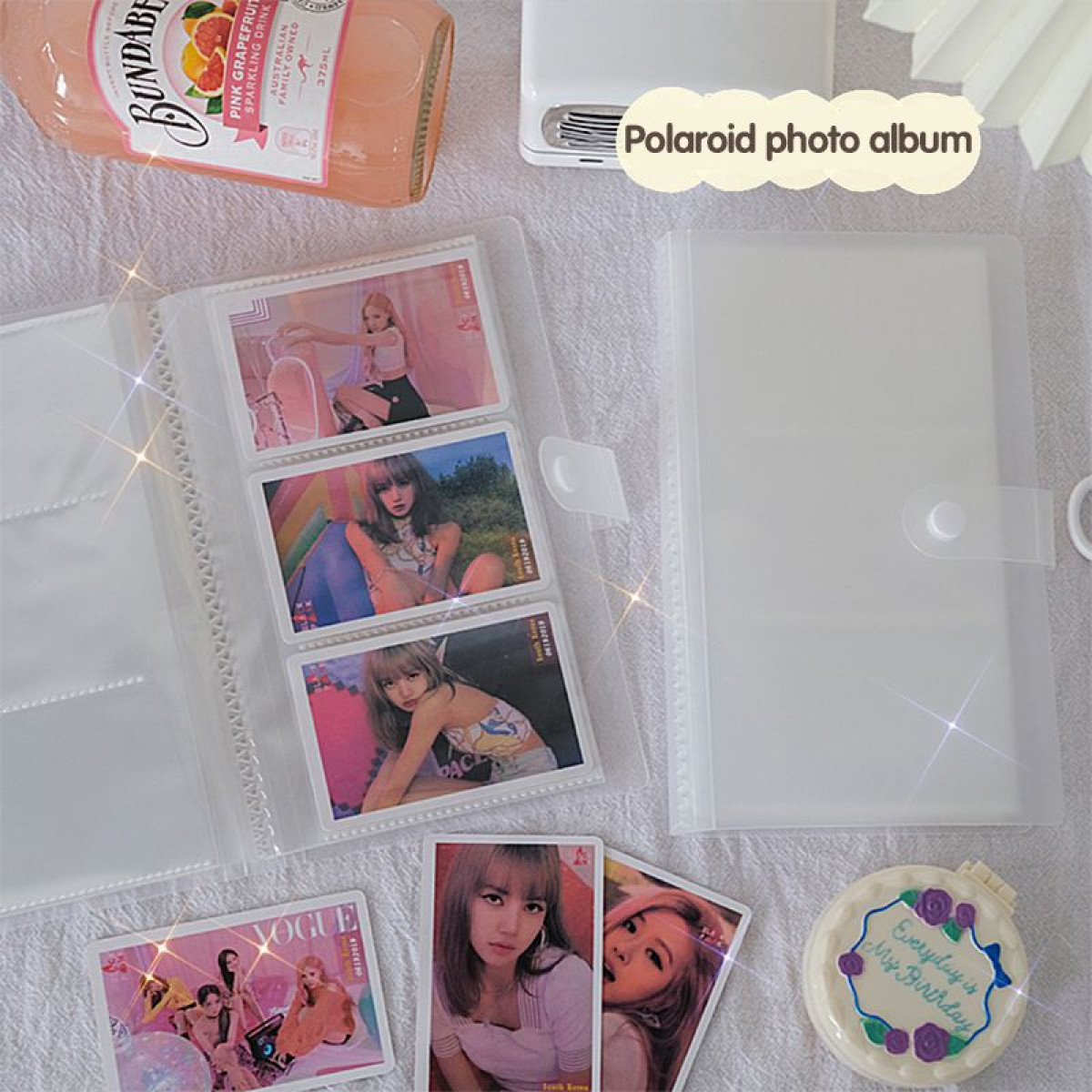 Promo DIY Album Foto Polaroid 2R Transparan Aesthetic Slot Photocard Album  - 120 SLOT - Jakarta Utara - Gwiyeo