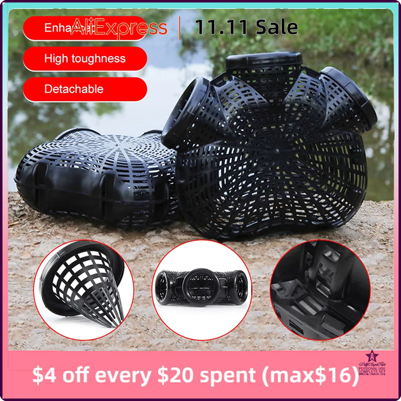 [op057] Folding Crayfish Catcher Casting Fish Network Crab Crayfish Shrimp Smelt Eels Traps Mesh For Fishing Net Tackle Cage