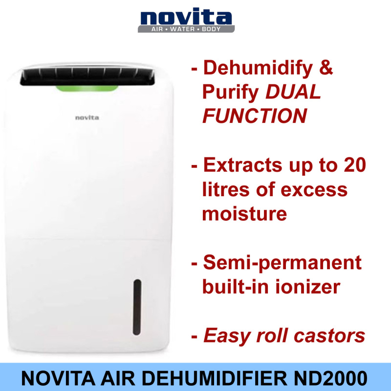 Novita Air Dehumidifier ND2000 + 3 Years Full Warranty Singapore