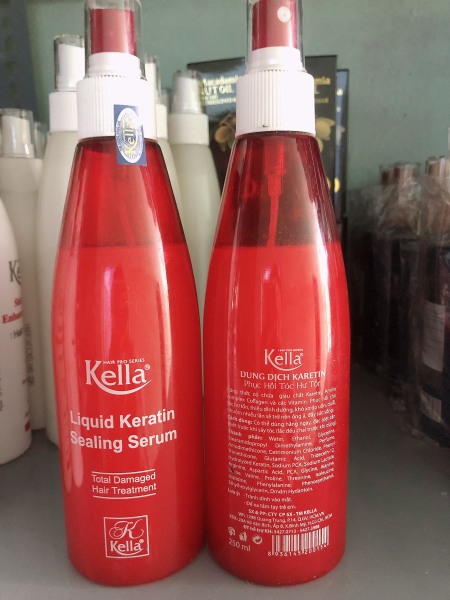 Xịt dưỡng tóc Kella Keratin phục hồi tóc hư tổn 250ML-HÀNG CHUẨN SALON giá rẻ
