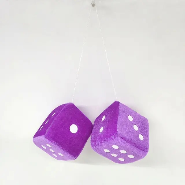2 cái đồ trang trí treo cho xe sang trọng mặt móc khóa xe hơi với dấu chấm và Núm hút cao su mặt dây chuyền vuông cho xe GL refrigerato