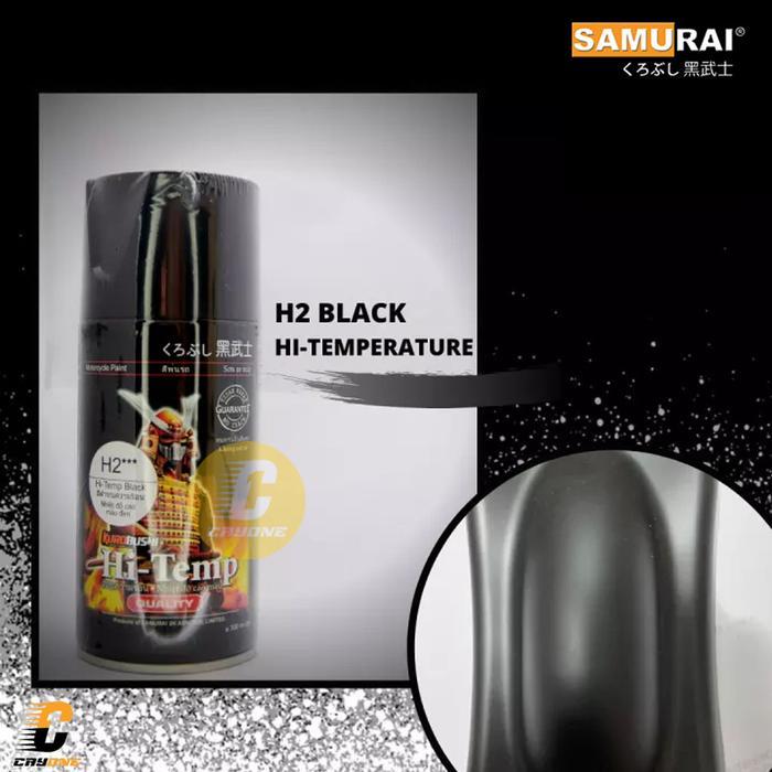 SAMURAI CAT SEMPROT CAT ANTI PANAS PYLOX PILOX CAT HITEMP BLACK H2*** 300ML 100% ORIGINAL ANTI BENSIN (BUAT KNALPOT/MESIN) Paint Kendaraan Harga 65,793 rupiah*Gratis Ongkir
