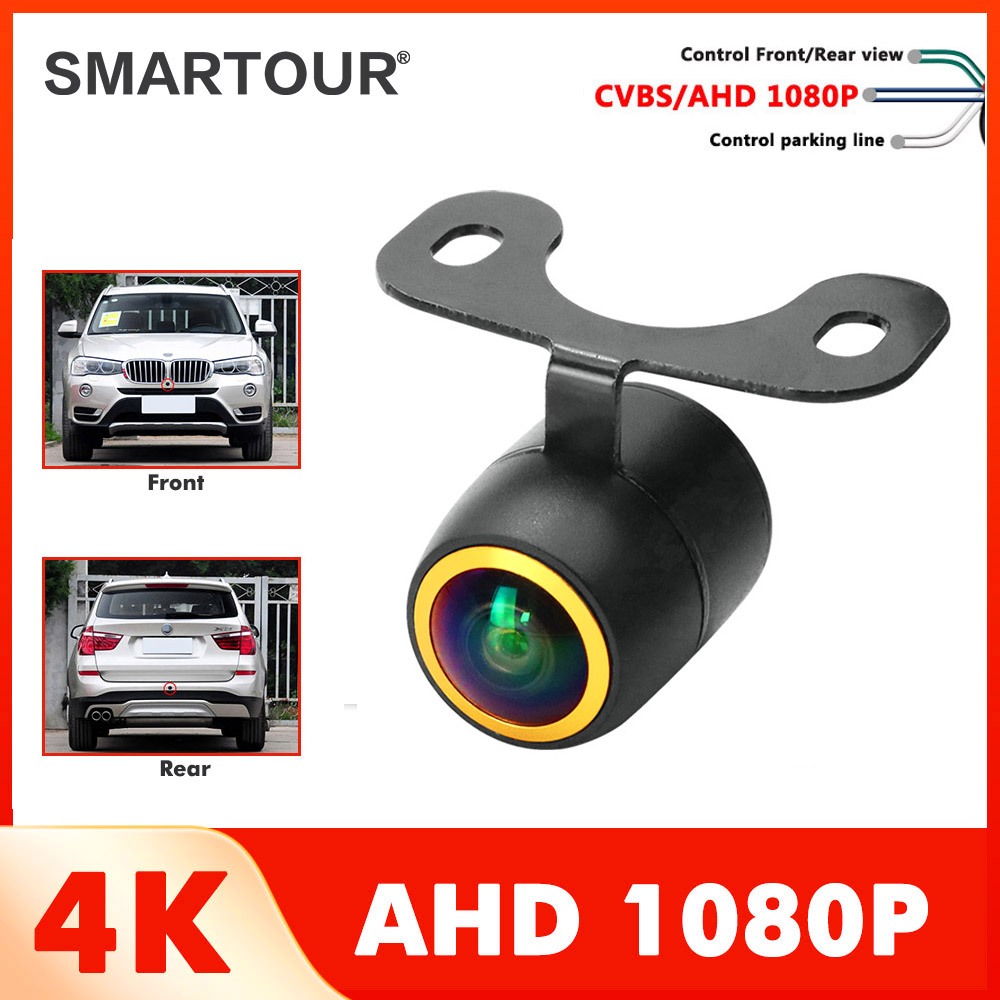 4K 180 degrees AHD 1080P Rear View Camera Fisheye Lens Reverse Camera Night Vision CVBS IP68 Waterproof Universal Parking Camera