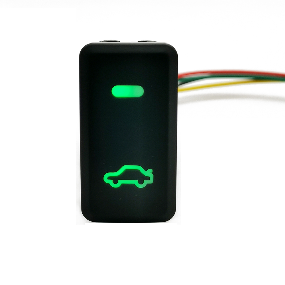 1PC Car LED Light Fan Music Horn Garage Trunk ABS Traction Control Button Switch For Toyota FJ Land