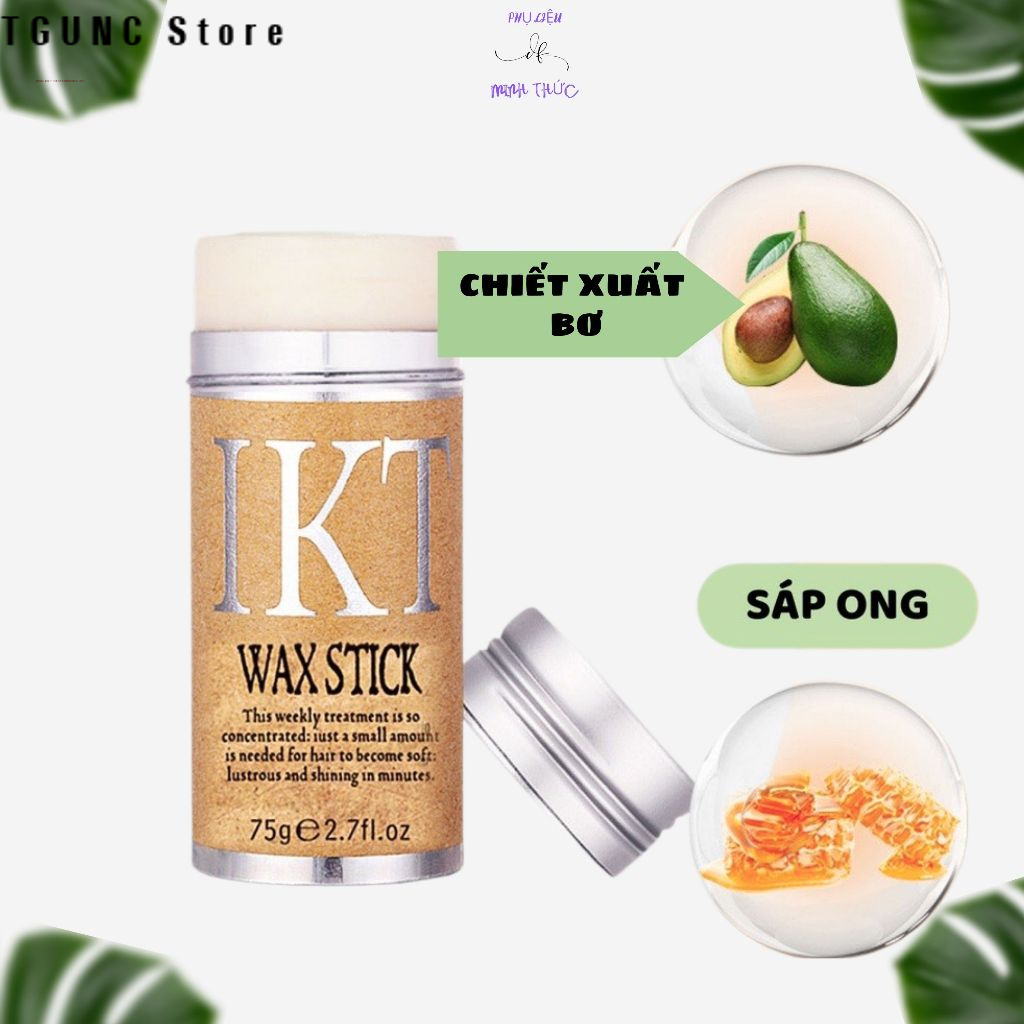 Sáp Vuốt Tóc Con Dạng Thỏi IKT Wax Stick 75gr Chính Hãng Miễn Phí Vận Chuyển Hàng Mới Khuyến Mãi Chất Lượng Cao Dễ Sử Dụng Tạo Kiểu Tóc Bền Đẹp Thích Hợp Với Mọi Loại Tóc Giúp Kiểm Soát Tóc Dễ Dàng Hương Thơm Dễ Chịu Mẫu Mã Đẹp Thích Hợp Sử Dụng Hàng Ngày