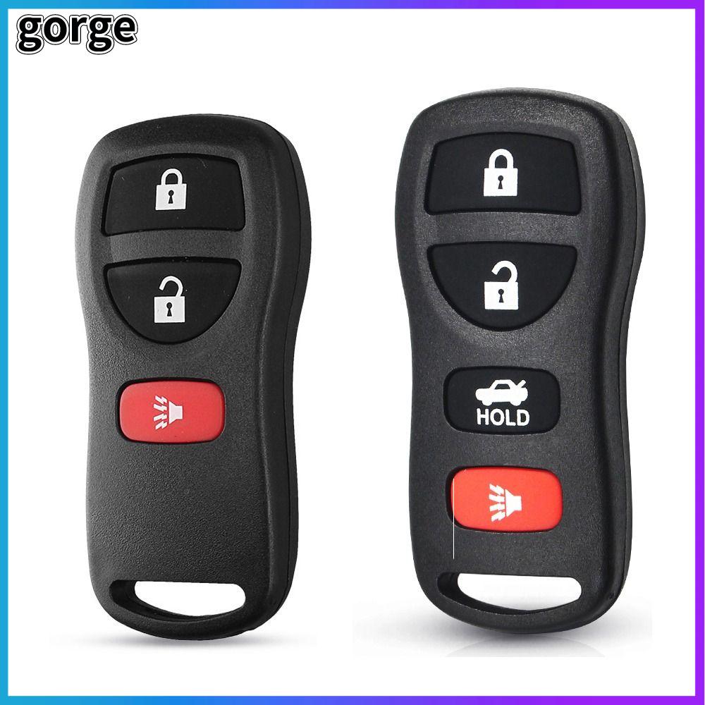 GORGE Dễ sử dụng Bọc chìa khóa 3/4 nút Vỏ chìa khóa xe ô tô Vỏ chìa khóa điều khiển từ xa Ốp lưng Vỏ chìa khóa Fob