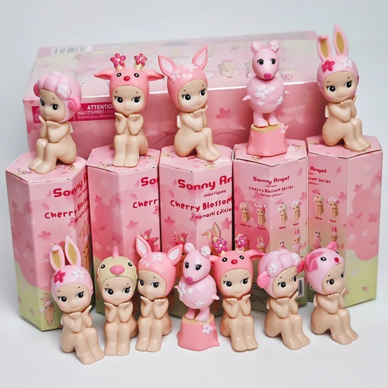 Sonny Angel Blind Box Cherry Blossom Series Mini Anime Nhân Vật Đồ Trang Trí Búp Bê Người Hâm Mộ Trẻ Em Quà Tặng Sinh Nhật Giáng Sinh