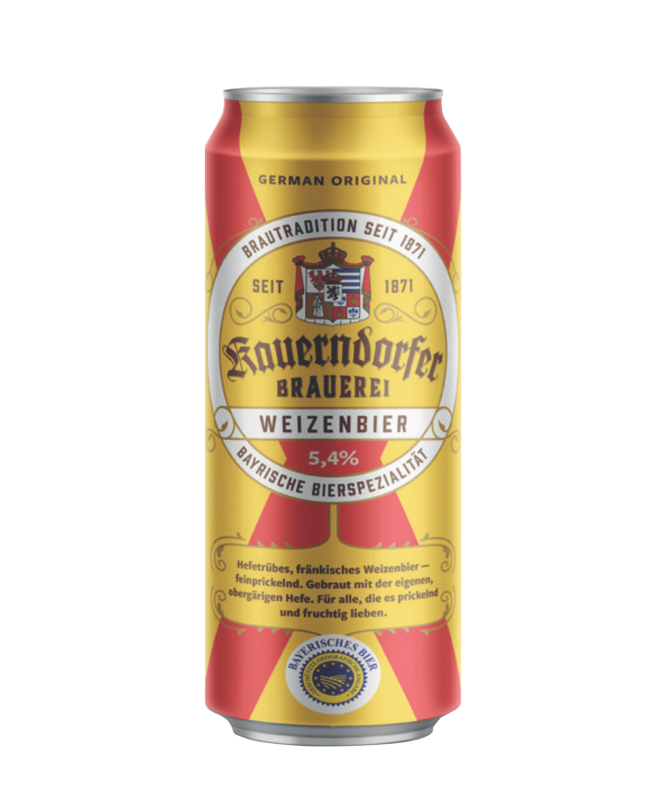 Bia Kauerndorfer Weizenbier 5.4% - nhập khẩu Đức - 1 lon 500ml