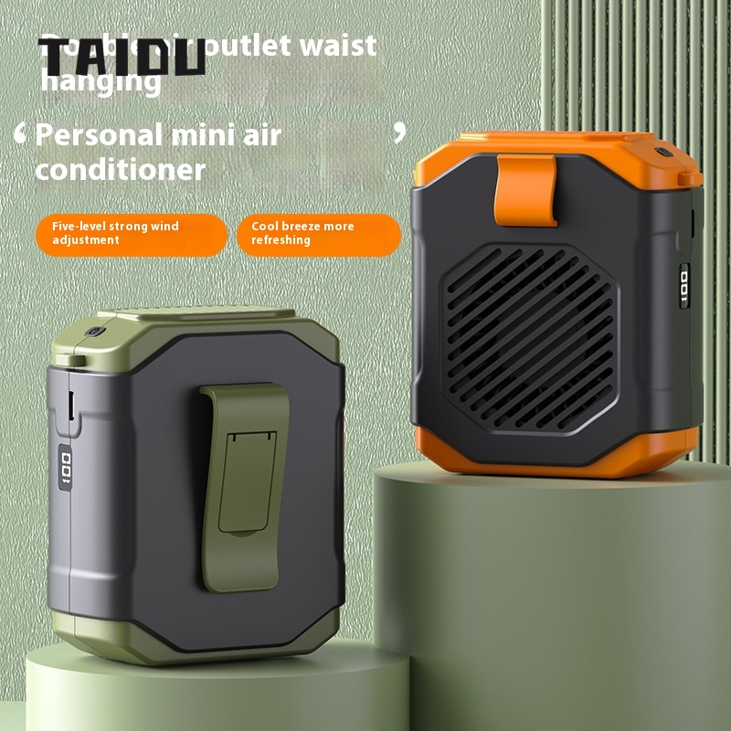 TAIDU Innovative USB Rechargeable Mini Fan with Waist Clip for Outdoor Use ราคา 116 บาท*ส่งฟรี